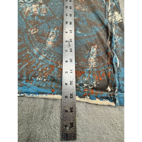 Affliction  T-Shirt American Customs Live Fast Graphic 3XL Goth Biker *Flaw* - Picture 3 of 9